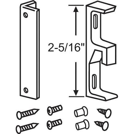 Strybuc Black Universal Strike Kit 12-237B